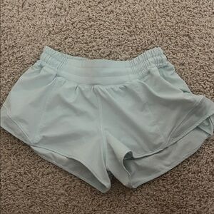 lululemon teal hotty hot shorts